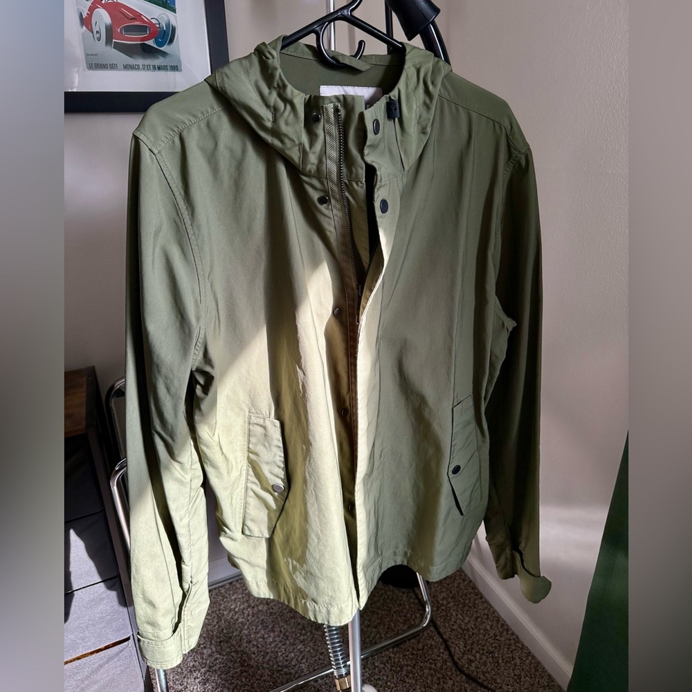 Everlane Hooded Windbreaker - Men’s L - Olive Green